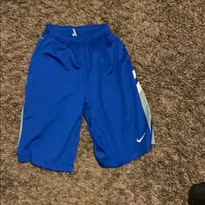 Nike shorts blue boys large Dri Fit